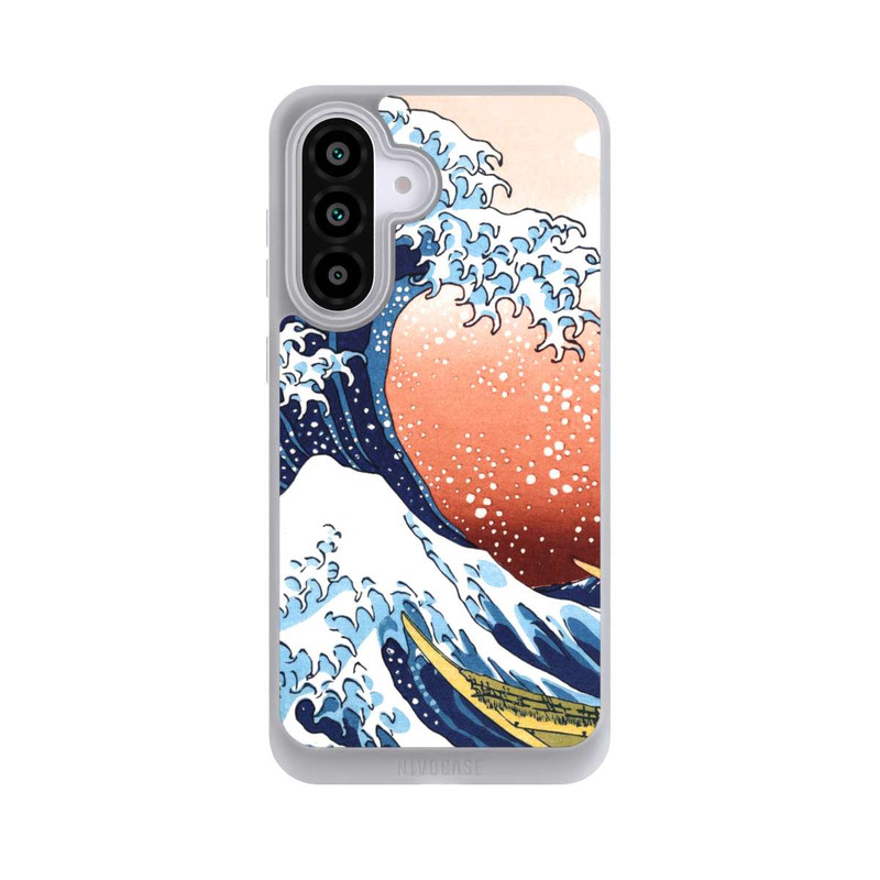 Galaxy A56 5G NIVOpure Kanagawa Wave with red background