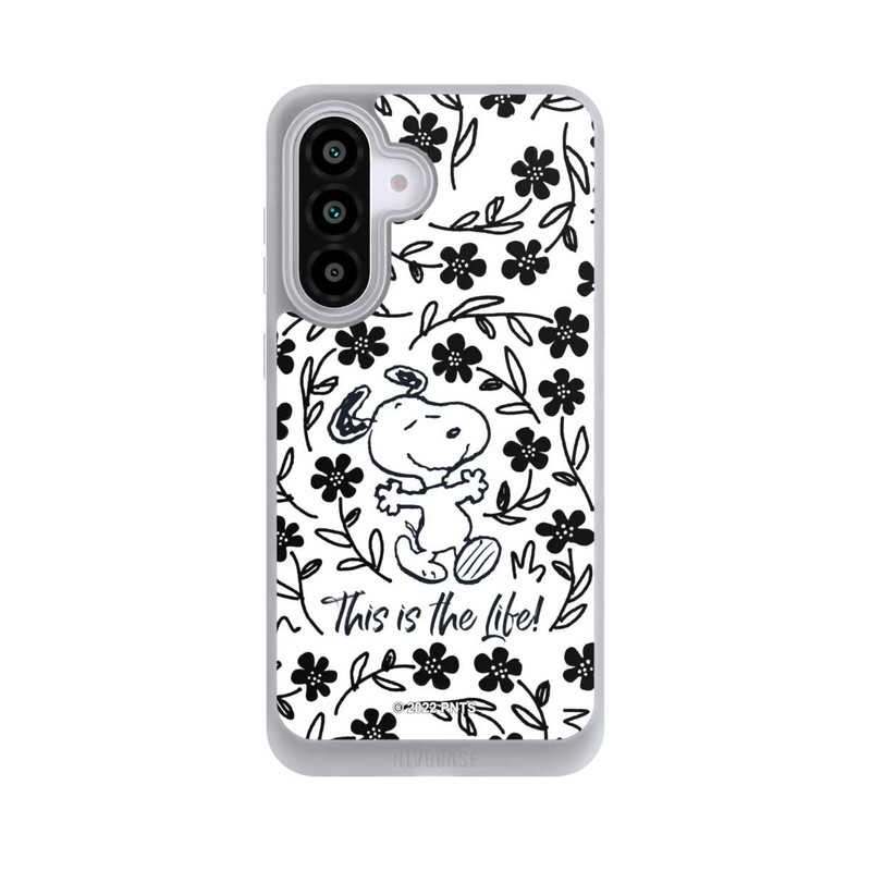 Galaxy A56 5G NIVOpure Snoopy schwarz und weiß This Is The Life