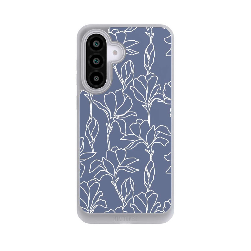 Galaxy A56 5G NIVOpure Flower Silhouettes on Blue
