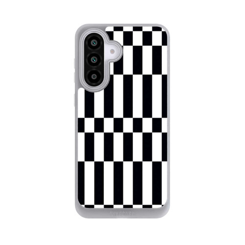 Samsung Galaxy A56 5G NIVOpure Checked Abstract Bold Black and White Color Block