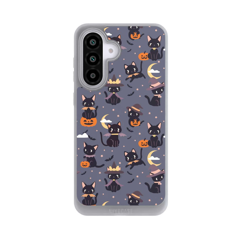 Galaxy A56 5G NIVOpure Cute Halloween Witch Cats and Pumpkins