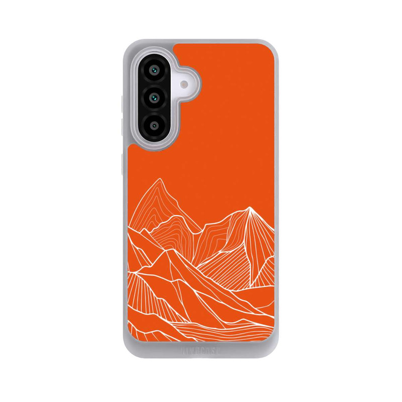Galaxy A56 5G NIVOpure Dessin de contour de montagne orange
