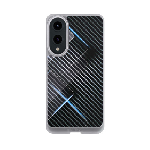 Samsung Galaxy S25 Edge NIVOpure Blaue Linien auf Karbon