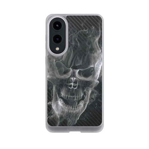 Samsung Galaxy S25 Edge NIVOpure rauchender Totenkopf Carbon