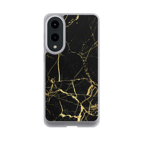 Samsung Galaxy S25 Edge NIVOpure Schwarzgoldener Marmor-Look