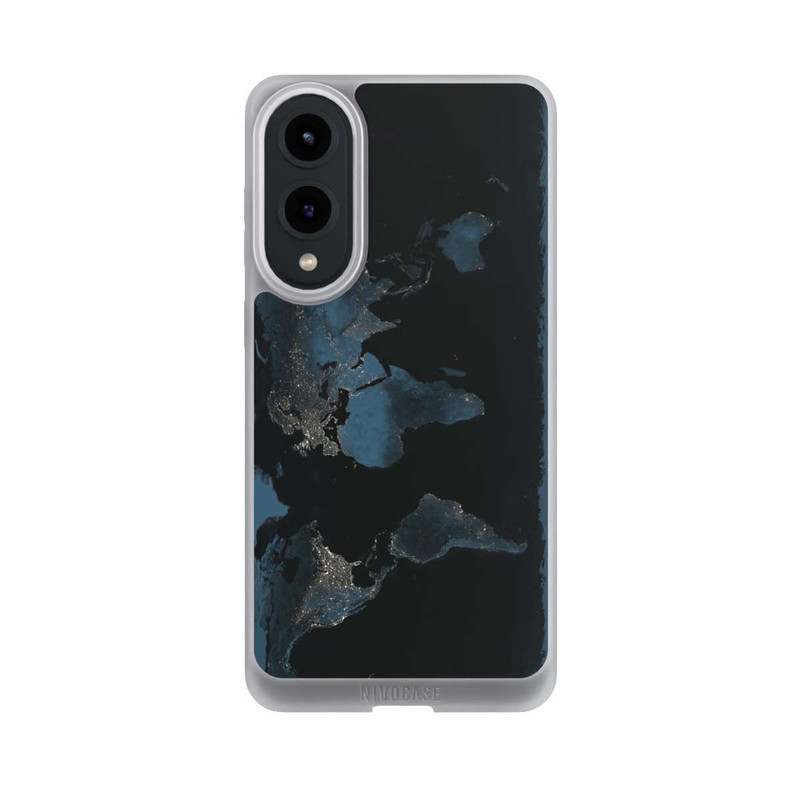 Galaxy S25 Edge NIVOpure Carte du Monde Nuit