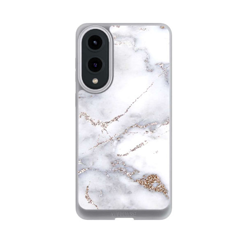 Samsung Galaxy S25 Edge NIVOpure Silberglitzer Marmorlook