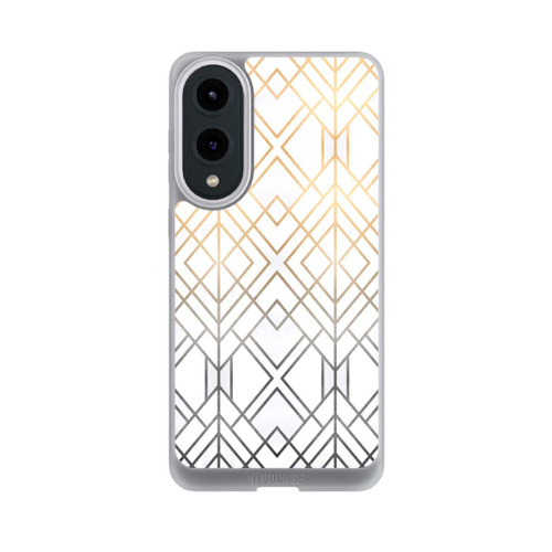 Samsung Galaxy S25 Edge NIVOpure Gold und Grauer Geo Golddruck