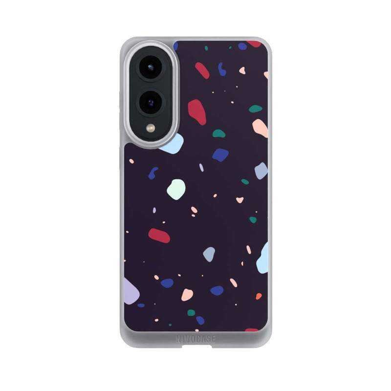 Galaxy S25 Edge NIVOpure Modern Dark Rounded Terrazzo