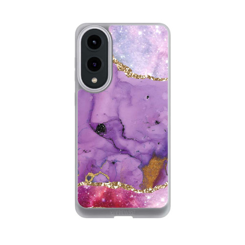 Samsung Galaxy S25 Edge NIVOpure Purple Galaxy Glamour Marble