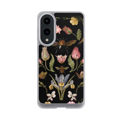 Samsung Galaxy S25 Edge NIVOpure Wildblumen und Biene Schwarz