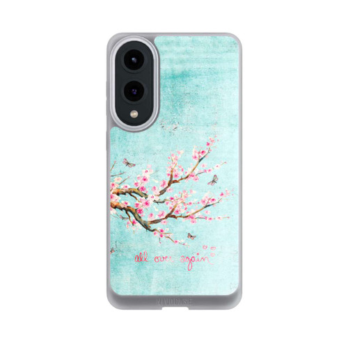 Samsung Galaxy S25 Edge NIVOpure Motif d'arbre en fleurs de cerisier bleu