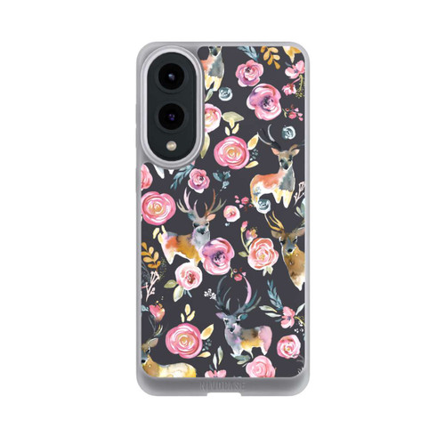Samsung Galaxy S25 Edge NIVOpure Deers and flowers Anthracite