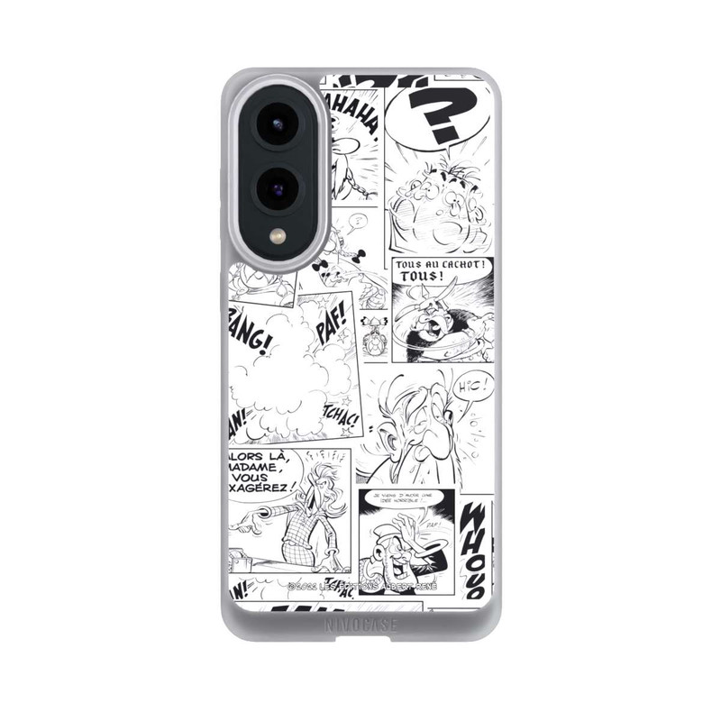 Galaxy S25 Edge NIVOpure Asterix Comic Schwarz und Weiß
