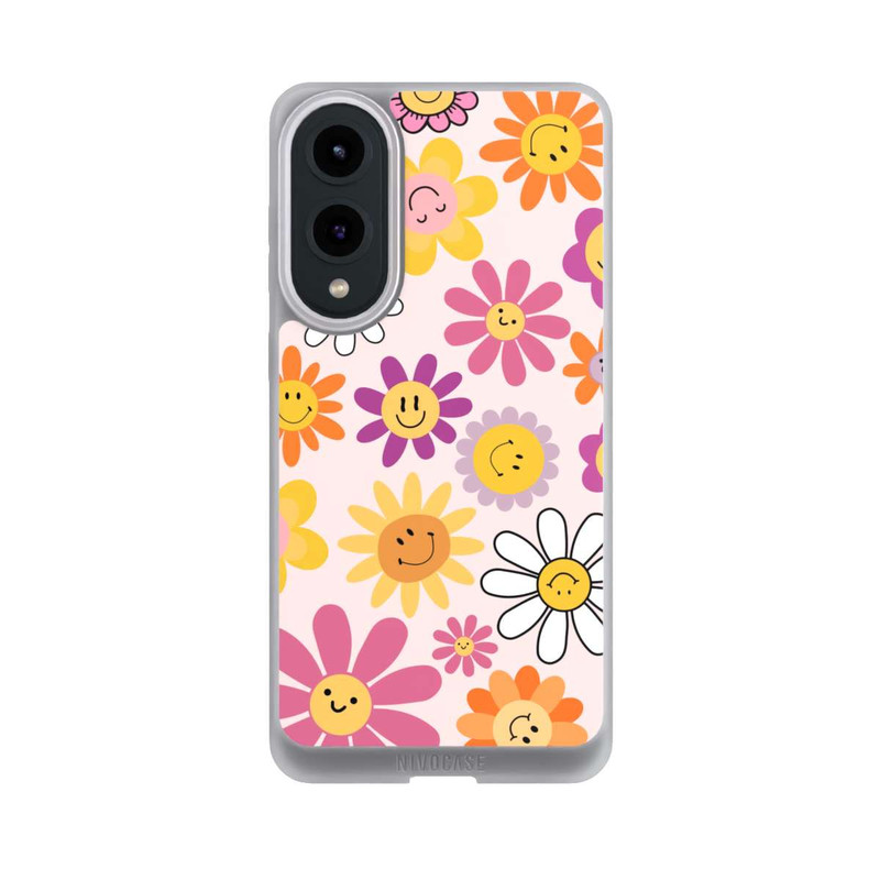 Galaxy S25 Edge NIVOpure Smiles Pink Flowers