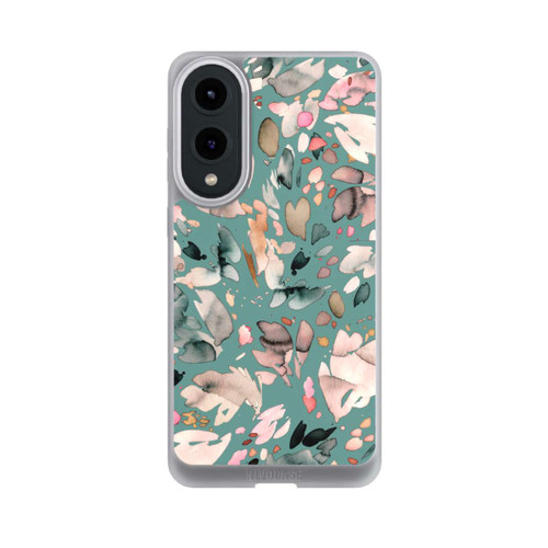 Samsung Galaxy S25 Edge NIVOpure Abstrakte Blumenblätter grün