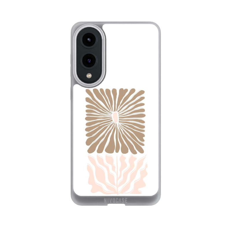 Galaxy S25 Edge NIVOpure Boho Flower Caramel on White