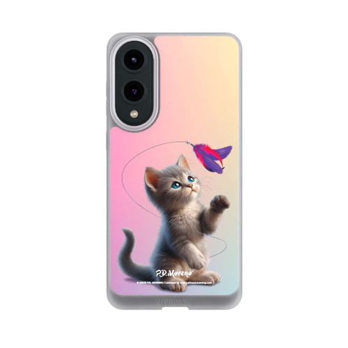 Samsung Galaxy S25 Edge NIVOpure Playing Cat with Feather