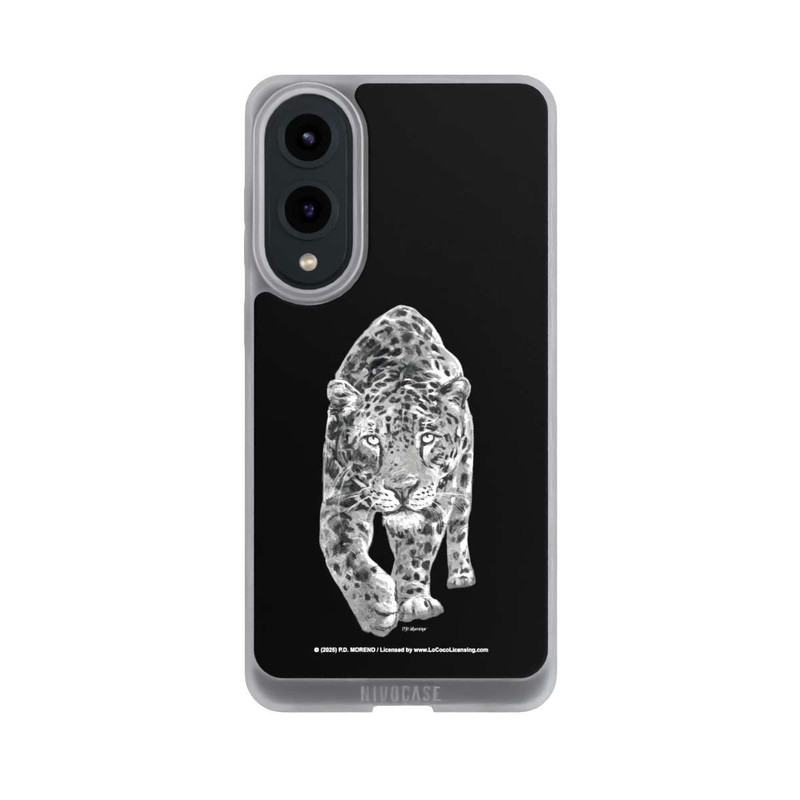 Galaxy S25 Edge NIVOpure Leopard Schwarz