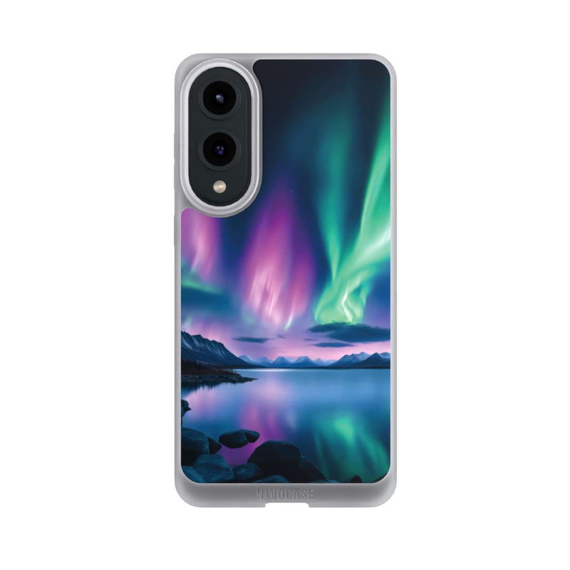 Galaxy S25 Edge NIVOpure Aurora Borealis avec IA