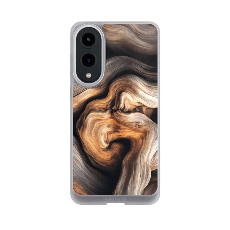Galaxy S25 Edge NIVOpure Rustic Wood avec IA