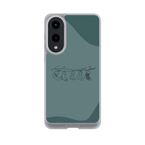 Samsung Galaxy S25 Edge NIVOpure Christmas stockings line art minimalistic