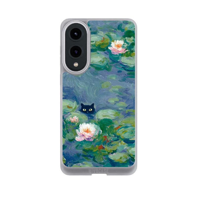 Galaxy S25 Edge NIVOpure Katze im Teich Gemälde Impressionismus