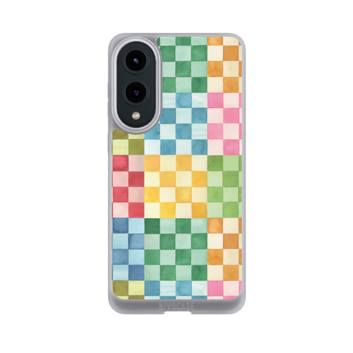 Samsung Galaxy S25 Edge NIVOpure Checkerboard Watercolor Chess Geometric Red