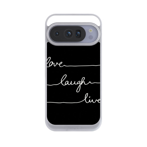 Google Pixel 10 Pro NIVOpure Love Laugh Live weiß/schwarz