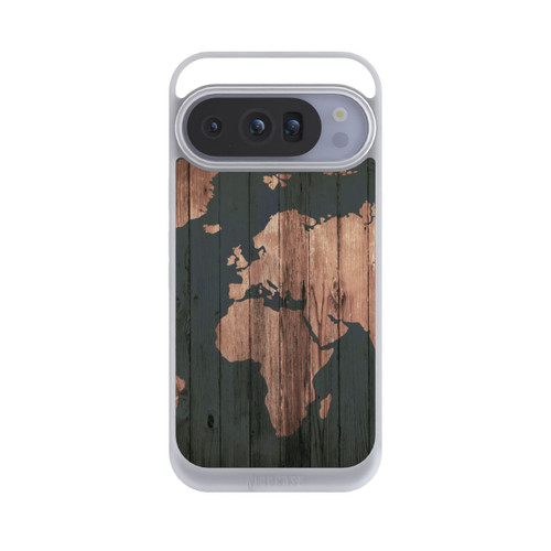 Google Pixel 10 Pro NIVOpure Wooden World Map