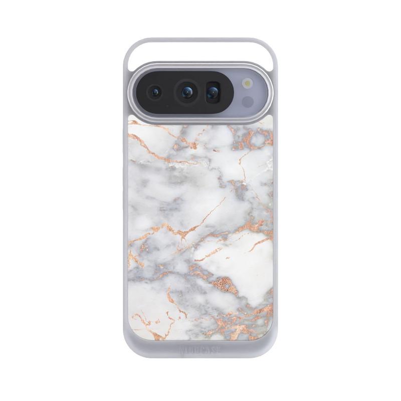 Pixel 10 Pro NIVOpure Weißer und goldener Marmorlook