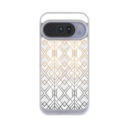 Google Pixel 10 Pro NIVOpure Gold und Grauer Geo Golddruck