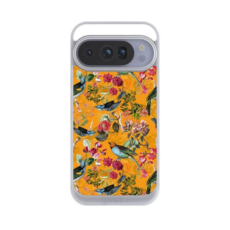 Pixel 10 Pro NIVOpure Tapete mit Vögeln und Blumen
