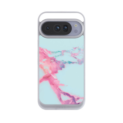 Google Pixel 10 Pro NIVOpure Light Blue Iridescent Vein Marble
