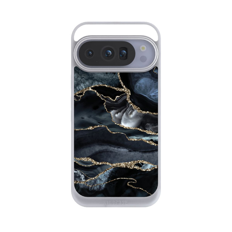 Pixel 10 Pro NIVOpure Dunkler Marmor Gold Glitzerlook