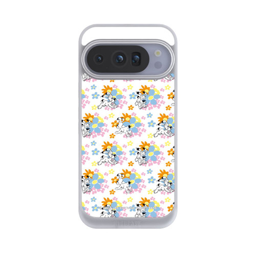 Google Pixel 10 Pro NIVOpure Idéfix sur fleurs colorées