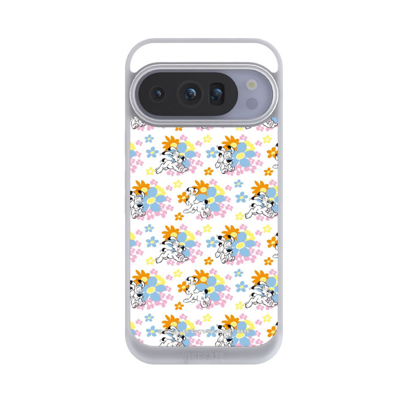 Pixel 10 Pro NIVOpure Idéfix sur fleurs colorées