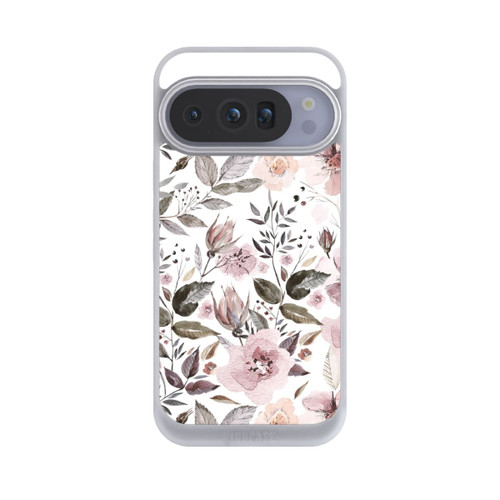 Google Pixel 10 Pro NIVOpure Aquarelle Fleurs Roses Brunes