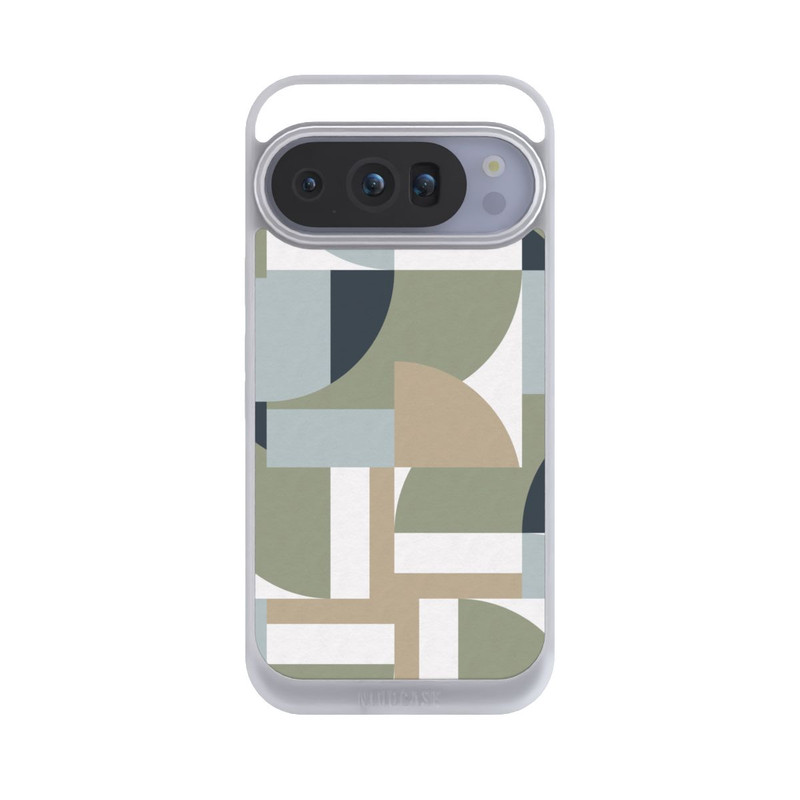 Pixel 10 Pro NIVOpure Futuristic Bauhaus Polygons Beige