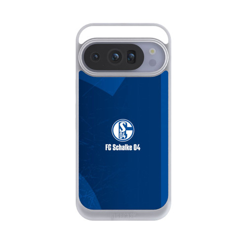 Google Pixel 10 Pro NIVOpure Schalke 04 Blauer Hintergrund Mit Logo