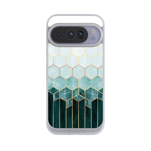 Google Pixel 10 Pro NIVOpure Blaugrüne Sechsecke