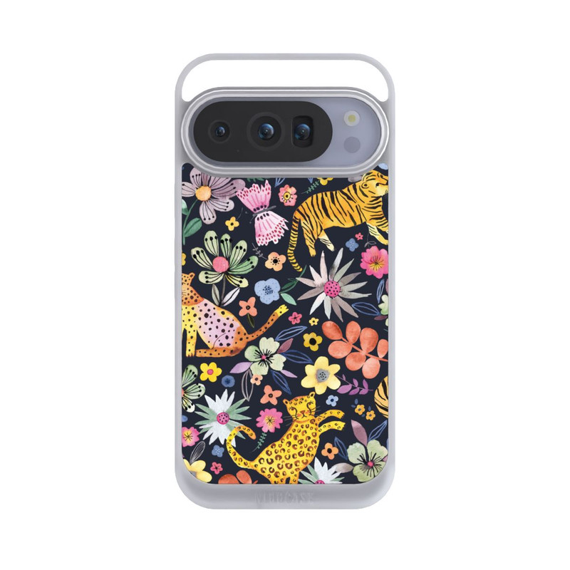 Pixel 10 Pro NIVOpure Spring Tigers Flowers Black