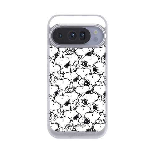 Google Pixel 10 Pro NIVOpure Snoopy Muster Schwarz und Weiß