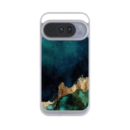 Google Pixel 10 Pro NIVOpure Bleu pétrole avec or
