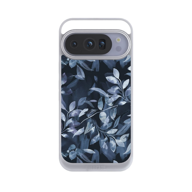Pixel 10 Pro NIVOpure Mystische Aquarellblätter marineblau