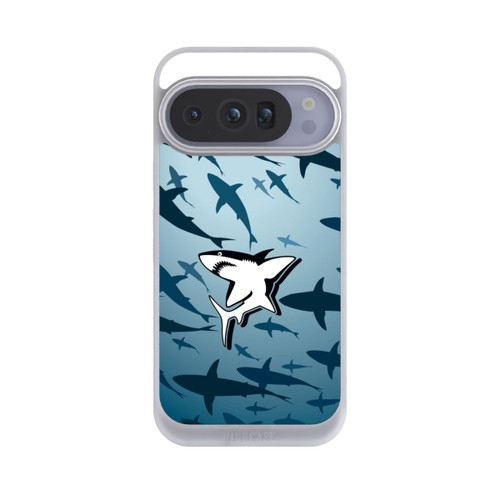Google Pixel 10 Pro NIVOpure Haie Muster Blau
