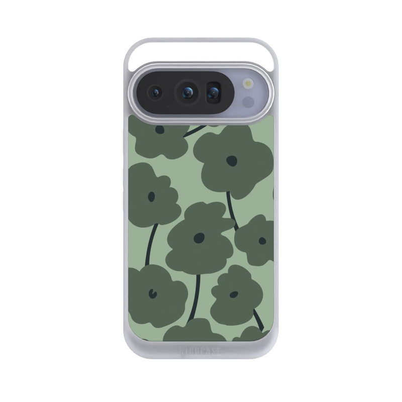 Pixel 10 Pro NIVOpure Fleurs Minimalistes Vertes