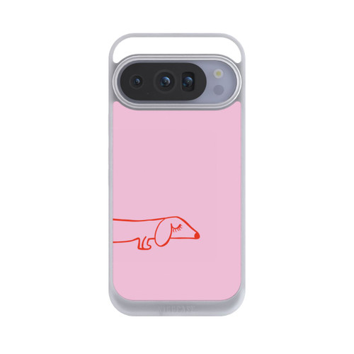 Google Pixel 10 Pro NIVOpure Dachshund Illustration Pink