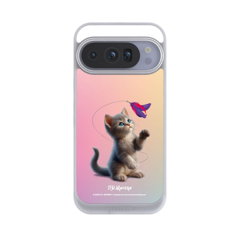Pixel 10 Pro NIVOpure Playing Cat with Feather
