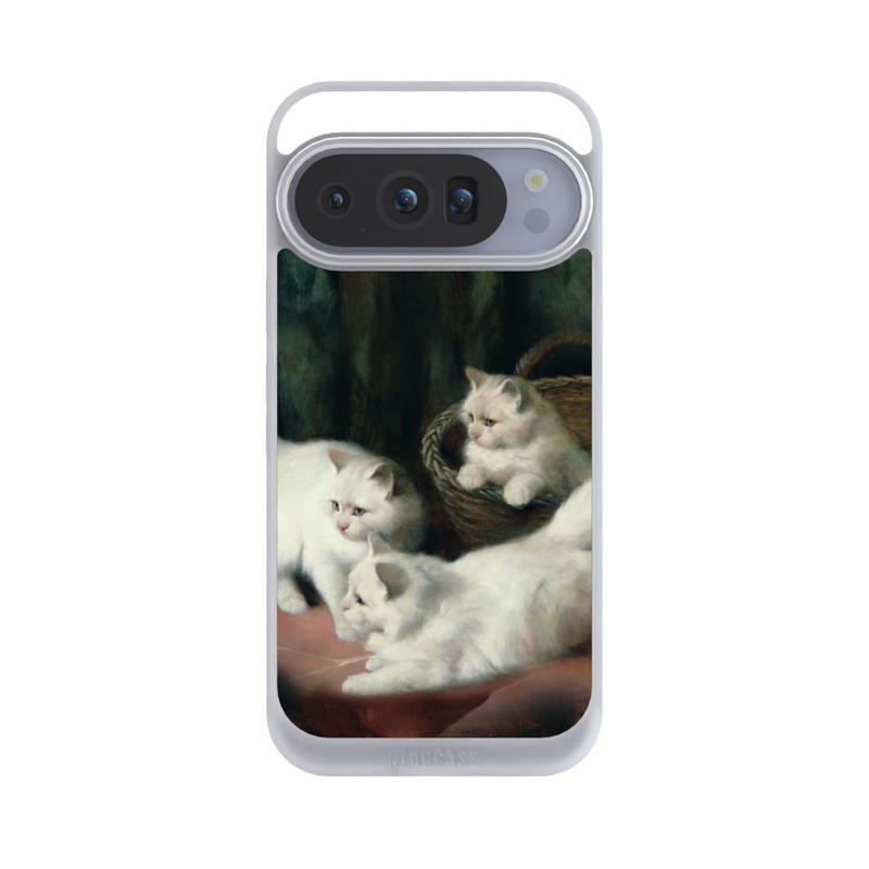 Pixel 10 Pro NIVOpure Three White Angora Kittens